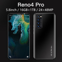 Смартфон Смартфон Reno4 Pro, 5,8 - дюймовый HD - экран, российская версия 16 ГБ / ТБ, 24 + 48 МП 12/1 ТБ, черный