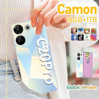 Смартфон Camon C20 Pro 7.3 дюйм телефоны 16/1 ТБ, белый