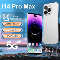 Смартфон i14proMax CG Русский 4G 5G 12/512GB  Android Phone Подарочные телефоны 12/512 ГБ, белый