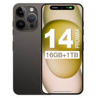 Смартфон 14 Pro Max,смартфоны 4G 7.3-дюймовый. 16/1 ТБ, шоколадный