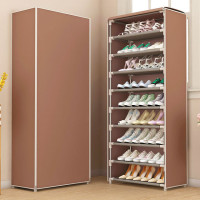 Простая Пыленепроницаемая стойка для обуви, простая в установке, нетканый органайзер для хранения обуви, компактная подставка-держатель, многоуровневый шкаф для обуви