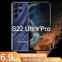 Смартфон Смартфон S22 Ultra Pro - 16 / 512 ГБ, 24 + 48 МП 12/512 ГБ, синий