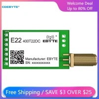 SX1262 LoRa 22 дБм 433 МГц 470 МГц беспроводной модуль CDEBYTE E22-400T22DC 5,5 км широкодиапазонный Малогабаритный Iot