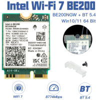 Wi-Fi 7 Intel BE200 беспроводная Wi-Fi карта BE200NGW Bluetooth 5,4 802.11AX трехдиапазонный сетевой адаптер M.2 NGFF для Win10/11 Wi-Fi 6E