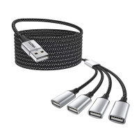 Адаптер OTG с USB на 2, 3, 4 порта, 1 м, с несколькими портами