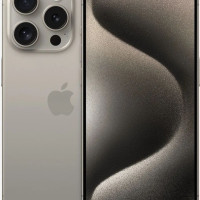 Смартфон Apple iPhone 15 Pro, Natural Titanium/Титановый бежевый (1SIM+eSIM) 8/128 ГБ, бежевый