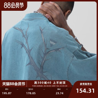 JHYQ荊棘系列 美式潮牌休閒寬鬆T恤男圓領純棉運動水洗短袖