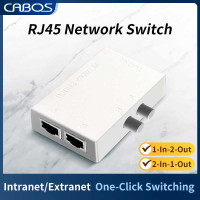 Сетевой мини-коммутатор с 2 портами RJ45, Ethernet, двойной двухсторонний порт, ручной совместный выключатель, адаптер, док-станция, разветвитель сети