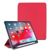 Чехол G-Case iPad Pro 11" 2018 (1 Gen) с держателем для Apple Pencil тройное сложение красный Denim Roadster Plus