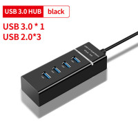 Разветвитель USB/4 USB 3,0, 3,0, высокая скорость передачи данных, для ПК