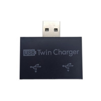 Разветвитель USB 2,0, переходник с 1 штекера на 2 порта, для телефона, ноутбука, ПК, периферийные устройства, аксессуары для зарядки компьютера