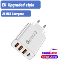 Зарядное устройство USB с европейской вилкой