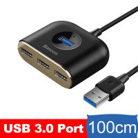 USB-концентратор Baseus usb-хаб, USB 3,0, usb-c, для MacBook Pro Surface, USB 2,0, адаптер с Micro USB для компьютера, Разветвитель USB