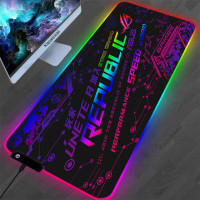 Белый скоростной игровой коврик для мыши ASUS RGB ROG коврик для мыши геймерский большой Настольный коврик компьютерные коврики игровой коврик 90x40 светодиодный игровой коврик настольный ковер