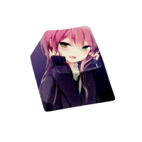 P82F 1PC прочный Оригинальные кожаные PBT Dye Sublimation колпачки Вишневый профиль R4 клавиши Замена для механической клавиатуры