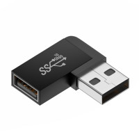 Новый USB-разъем 3,0 90 градусов вертикальный левый правый вниз угловой конвертер адаптер