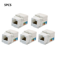 Сетевой модуль Ethernet CAT5E UTP, 5 шт., настенный разъем RJ45, Информационная розетка, компьютерная розетка, адаптер, Кабельный разъем