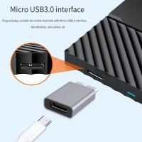 Переходник с USB C на Micro B USB 3,0 Тип C гнездо на Micro B штекер Быстрая зарядка USB Micro на Type C супер скорость для hdD