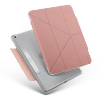 Чехол UNIQ Camden на планшет Apple iPad 10.2  2019, 2020 2021 / книжка для Айпад 7, 8, 9 поколения ультратонкий, 3 положения подставки, слот для хранения и зарядки Apple Pencil, розовый