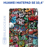 Чехол для Huawei MatePad SE (10.4") с магнитом, с рисунком ГРАФФИТИ / Хуавей Мейтпад Мате Пад СЕ