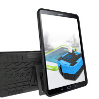 Чехол-бампер MyPads для Samsung Galaxy Tab A 10.1 2016 SM-T580/T585C/T585 противоударный усиленный ударопрочный черный