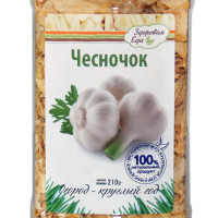 Чеснок Здоровая еда сушеный молотый кусочками 210 г