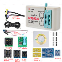 Оригинальный 2022 EZP2023 USB SPI программатор с 12 адаптерами Поддержка 24 25 93 95 EEPROM Flash Bios Minipro программирующий калькулятор