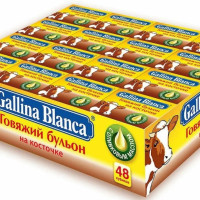 Gallina Blanca Галина Бланка Бульонные кубики Говяжий бульон, 48 шт * 10г