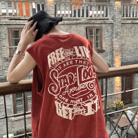 280g重磅無袖T恤男款潮牌夏季大尺碼短袖運動籃球坎肩美式高街背心