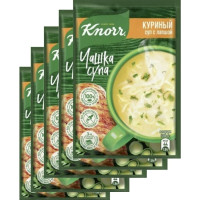 Суп Knorr Чашка Супа Куриный суп с лапшой быстрого приготовления 13 г 5 шт