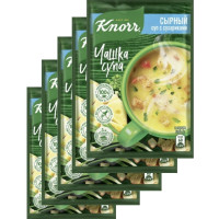 Суп Knorr Чашка Супа Сырный с сухариками быстрого приготовления 15,6 г 5 шт