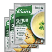 Крем-суп Knorr По-французски сырный быстрого приготовления 48 г 3 шт