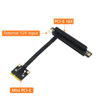 Кабель-переходник с Mini PCIe на PCI-E 1X 4X 8X 16X, 270 градусов