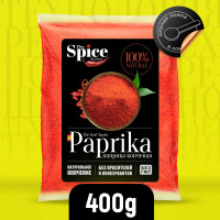 Паприка копченая молотая настоящая из Испании 400 грамм универсальная вегетарианская специя (приправа) для курицы, первых вторых мясных и рыбных блюд, супа, борща, плова, мяса, шашлыка колбасок