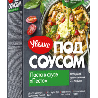 Макаронные изделия Увелка перья в соусе Песто, 340 г