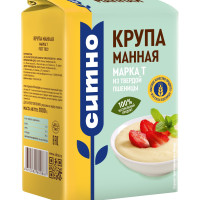 Крупа манная СИТНО марка Т из твердых сортов пшеницы 1 кг, ГОСТ 7022-2019