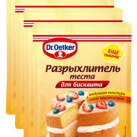 Dr.Oetker Разрыхлитель теста для бисквита, 25 г х 4 упаковки