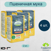 Мука Гудвилл, пшеничная, 2кг, высший сорт, ГОСТ - 4 шт.