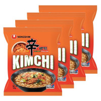 Лапша быстрого приготовления Кимчи Рамен Nongshim, пачка 120 г х 4 шт