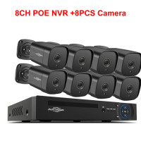 5MP CCTV Камера Безопасность 4K 8CH POE NVR Набор наружной водонепроницаемой аудиоголовки IP Камера видеонаблюдения Набор видеонаблюдения