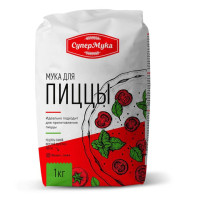 Мука пшеничная СуперМука хлебопекарная, высший сорт, для пиццы, 1 кг