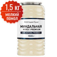 Мука миндальная MIO Superfood, 1500 гр. 100% натуральный продукт. Миндальная мука для выпечки, десертов.