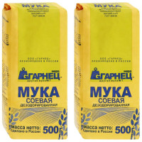 Мука соевая ГАРНЕЦ, 2 уп по 500 г