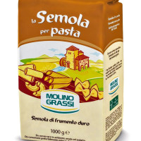 Мука пшеничная Molino Grassi из твердых сортов пшеницы для пасты (semola), 1 кг