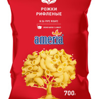 Макаронные изделия Ameria Рожки, 700г *20шт (КОРОБ)