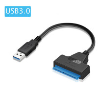 SATA к USB 3,0 2,0 кабель до 6 Гбит/с для 2,5 дюймового внешнего жесткого диска SSD жесткого диска SATA 3 22-контактный адаптер USB 3,0 к Sata III