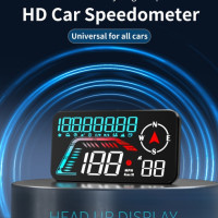 Дисплей Hud на лобовом стекле GPS для всех автомобилей Спидометр Умный Цифровой Автомобильный бортовой компьютер Автомобильная электроника Аксессуары