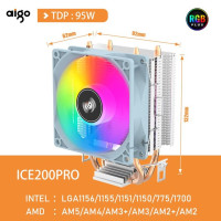 Кулер Aigo ICE200PRO для процессора Intel 115X 1200 1700 AM4 AM5 AMD