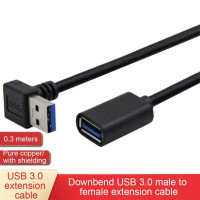 Прочный силовой кабель USB, Удлинительный кабель, компактный дизайн, встроенное соединение, линия передачи данных, адаптер для передачи файлов 30 г