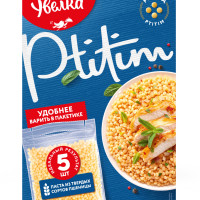 Макароны Увелка Паста Птитим, из твердых сортов пшеницы, 5 шт по 80 г